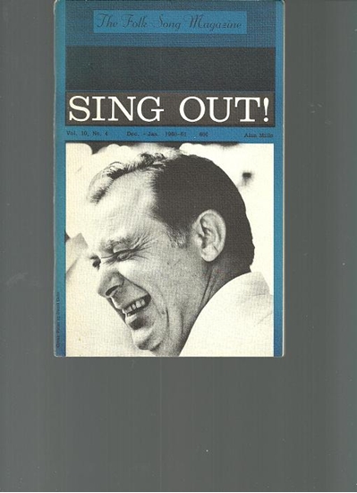 Picture of Sing Out, The Folk Song Magazine, Vol.10 No.4 Dec. - Jan. 1961, featuring Alan Mills, songbook