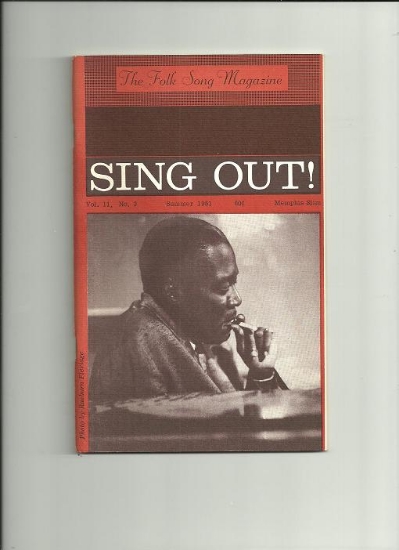 Picture of Sing Out, The Folk Song Magazine, Vol. 11 No. 3 Summer 1961, featuring Memphis Slim