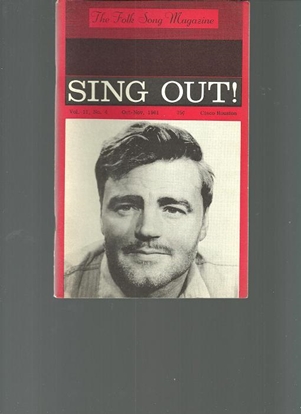 Picture of Sing Out, The Folk Song Magazine, Vol. 11 No. 4 Oct - Nov 1961, featuring Cisco Houston, songbook