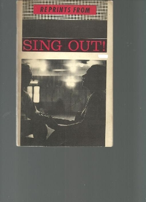 Picture of Reprints from Sing Out Volume  1, The Folk Song Magazine
