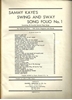 Picture of Sammy Kaye's Swing and Sway Song Folio No. 1, songbook