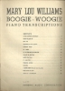 Picture of Mary Lou Williams Boogie-Woogie Piano Transcriptions