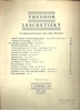 Picture of Arabesque en forme d'etude Op. 45 No. 1, Theodor Leschetizky, piano solo 