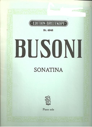 Picture of Sonatina, Ferruccio Busoni, piano solo