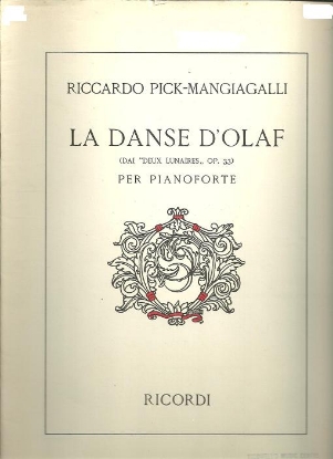 Picture of La Danse d'Olaf Op. 33, Riccardo Pick-Mangiagalli, piano solo 