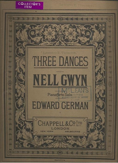 Picture of Three Dances from Nell Gwyn, Edward German, piano solo