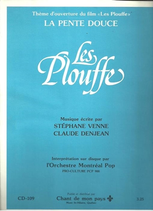 Picture of La pente douce, opening theme to the film "Les Plouffe", piano solo 