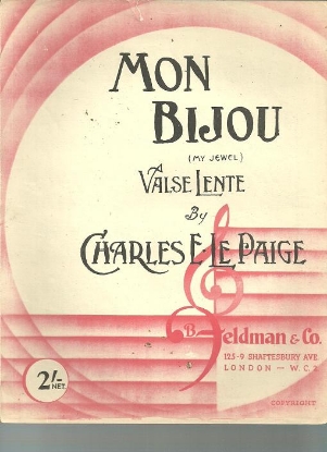 Picture of Mon bijou (My Jewel), Valse Lente, Charles E. LePaige