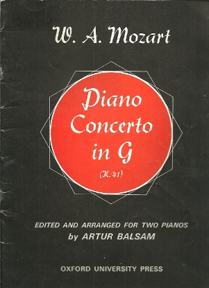 Picture of Piano Concerto in G K. 41, W. A. Mozart, ed. Artur Balsam