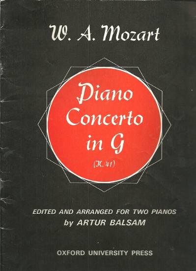 Picture of Piano Concerto in G K. 41, W. A. Mozart, ed. Artur Balsam