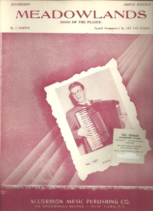 Picture of Meadowlands, L. Knipper, arr. Art Van Damne, accordion solo