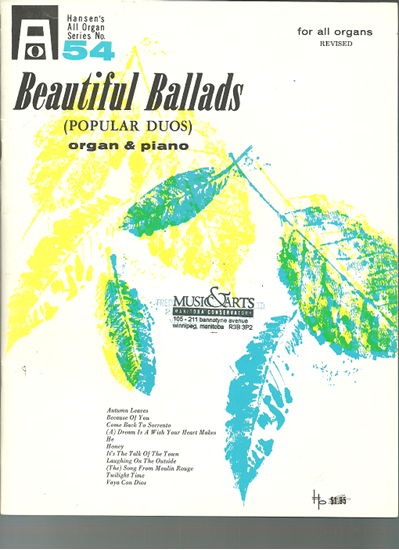 Picture of Beautiful Ballads, Popular Duos, Organ & Piano