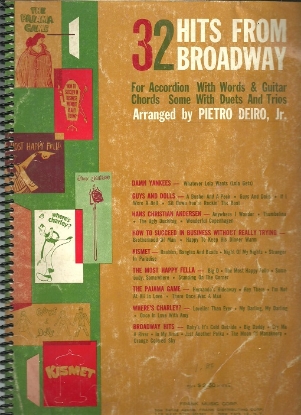 Picture of 32 Hits from Broadway, arr. Pietro Deiro Jr.