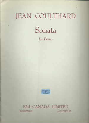 Picture of Sonata for Piano, Jean Coulthard