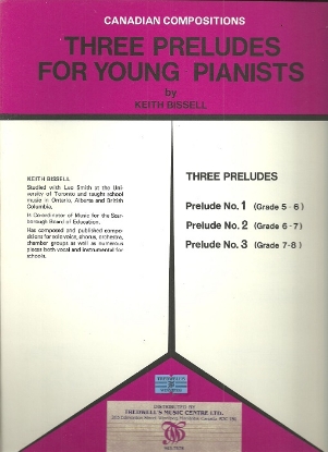 Picture of Three Preludes for Young Pianists, Keith Bissell
