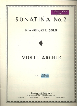 Picture of Sonatina No. 2 for Piano, Violet Archer