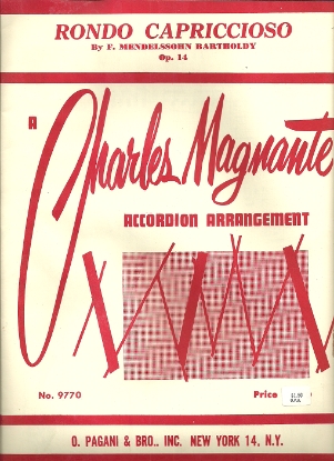 Picture of Rondo Capriccioso Op. 14, F. Mendelssohn, arr. Charles Magnante