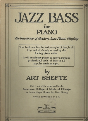 Picture of Jazz Bass for Piano, Art Shefte