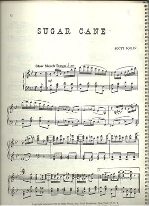 Picture of Sugar Cane Rag, Scott Joplin, piano solo