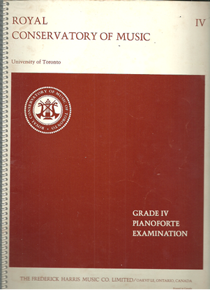 Picture of Royal Conservatory of Music, Grade  4 Piano Exam Book, 1975 Edition, University of Toronto