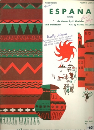 Picture of Espana, E. Chabrier, arr. by Alfred d'Auberge, accordion solo