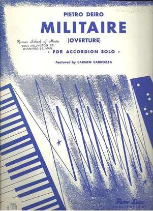 Picture of Militaire Overture, Pietro Deiro, accordion solo