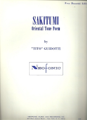 Picture of Sakitumi, Oriental Tone Poem, Tito Guidotti, free bass accordion solo