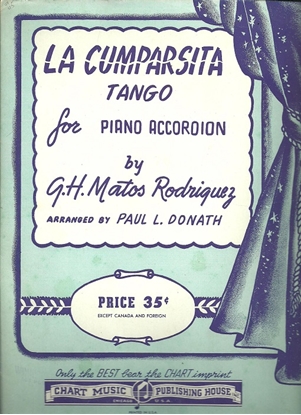 Picture of La Cumparsita, Tango, G. H. Matos Rodriguez, arr. by Paul Donath for accordion solo