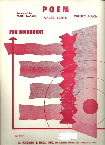 Picture of Poem, Zdenko Fibich, arr. Frank Gaviani, accordion solo