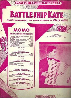 Picture of Battleship Kate, Wilbur C. Sweatman, arr. Galla-Rini, accordion solo