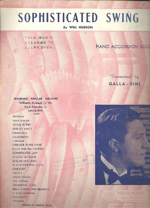 Picture of Sophisticated Swing, Will Hudson, arr. A. Galla-Rini for accordion solo