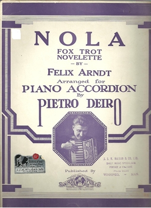 Picture of Nola, Felix Arndt, arr. Pietro Deiro, accordion solo
