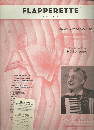 Picture of Flapperette, Jesse Greer, arr. Pietro Deiro, accordion solo