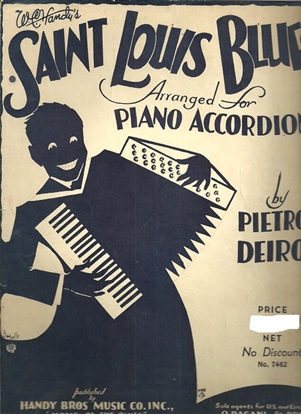 Picture of Saint Louis Blues, W. C. Handy, arr. Pietro Deiro, accordion solo