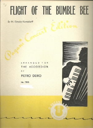 Picture of Flight of the Bumble Bee, N. Rimsky-Korsakov, arr. Pietro Deiro, accordion solo 