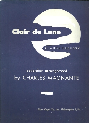 Picture of Claire de Lune, Debussy, arr. Charles Magnante
