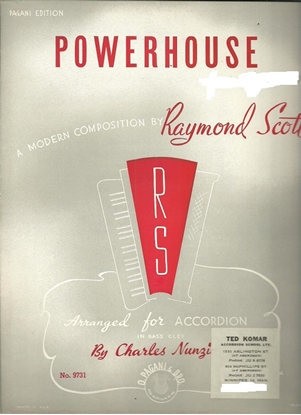Picture of Powerhouse, Raymond Scott, arr. Charles Nunzio, accordion solo