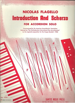 Picture of Introduction and Scherzo, Nicolas Flagello, accordion solo 