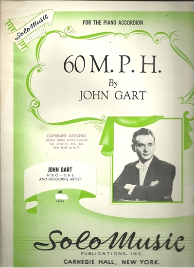 Picture of 60 M. P. H., John Gart, accordion solo