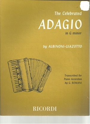 Picture of Adagio in g minor, T. Albinoni/Remo Giazotto, arr. G. Romani, accordion solo 