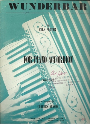 Picture of Wunderbar, Cole Porter, arr. Charles Nunzio, accordion solo