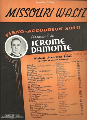 Picture of Missouri Waltz, John Valentine Eppel, arr. Jerome Damonte, accordion solo