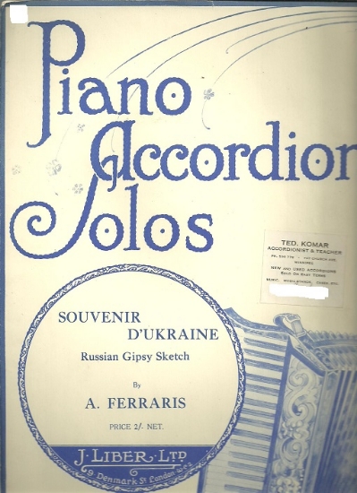 Picture of Souvenir d'Ukraine (Russian Gipsy Sketch), A. Ferraris, arr. Gilbert Stacey, accordion solo