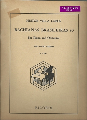 Picture of Bachianas Brasileiras No. 3, Heitor Villa Lobos, piano duo