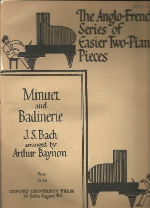 Picture of Minuet and Badinerie, J. S. Bach, arr. Arthur Baynon
