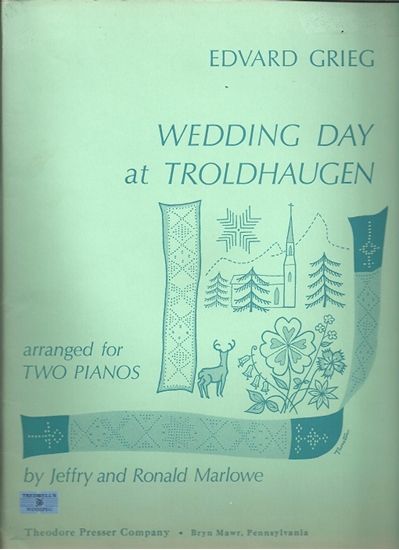Picture of Wedding Day at Troldhaugen Op. 65 #6, E. Grieg, arr. Jeffrey & Ronald Marlowe, piano duo
