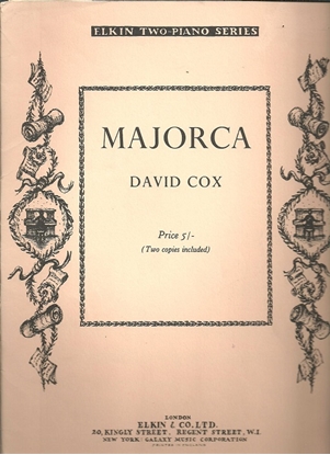 Picture of Majorca (A Balaeric Impression), David Cox, piano duo sheet music