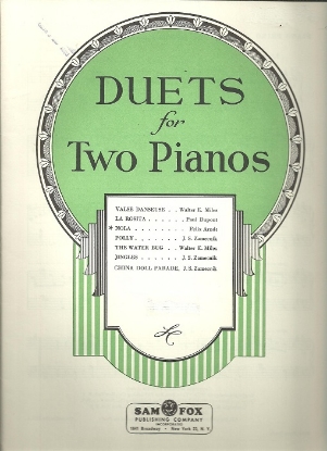 Picture of Nola, Felix Arndt, arr. J. S. Zamecnik, piano duo 