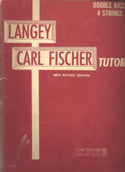 Picture of Langey Carl Fischer Tutor for 4 String Double Bass