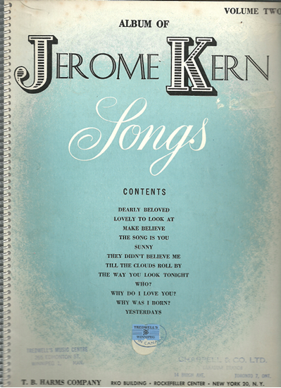 Picture of Album of Jerome Kern Songs Volume 2